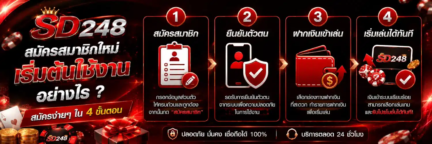 SD248 สมัครสมาชิกใหม่ เริ่มต้นใช้งานอย่างไร